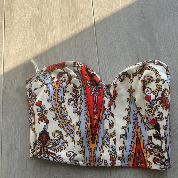 Mara Hoffman rilynn paisley bustier crop top - Picture 10 of 10